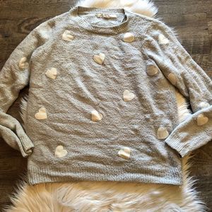 LC Lauren Conrad Heart Sweater